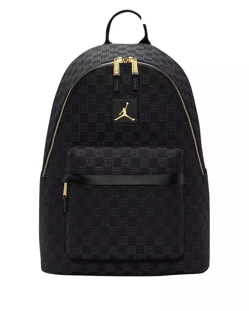 Jordan Monogram Backpack Black Gold